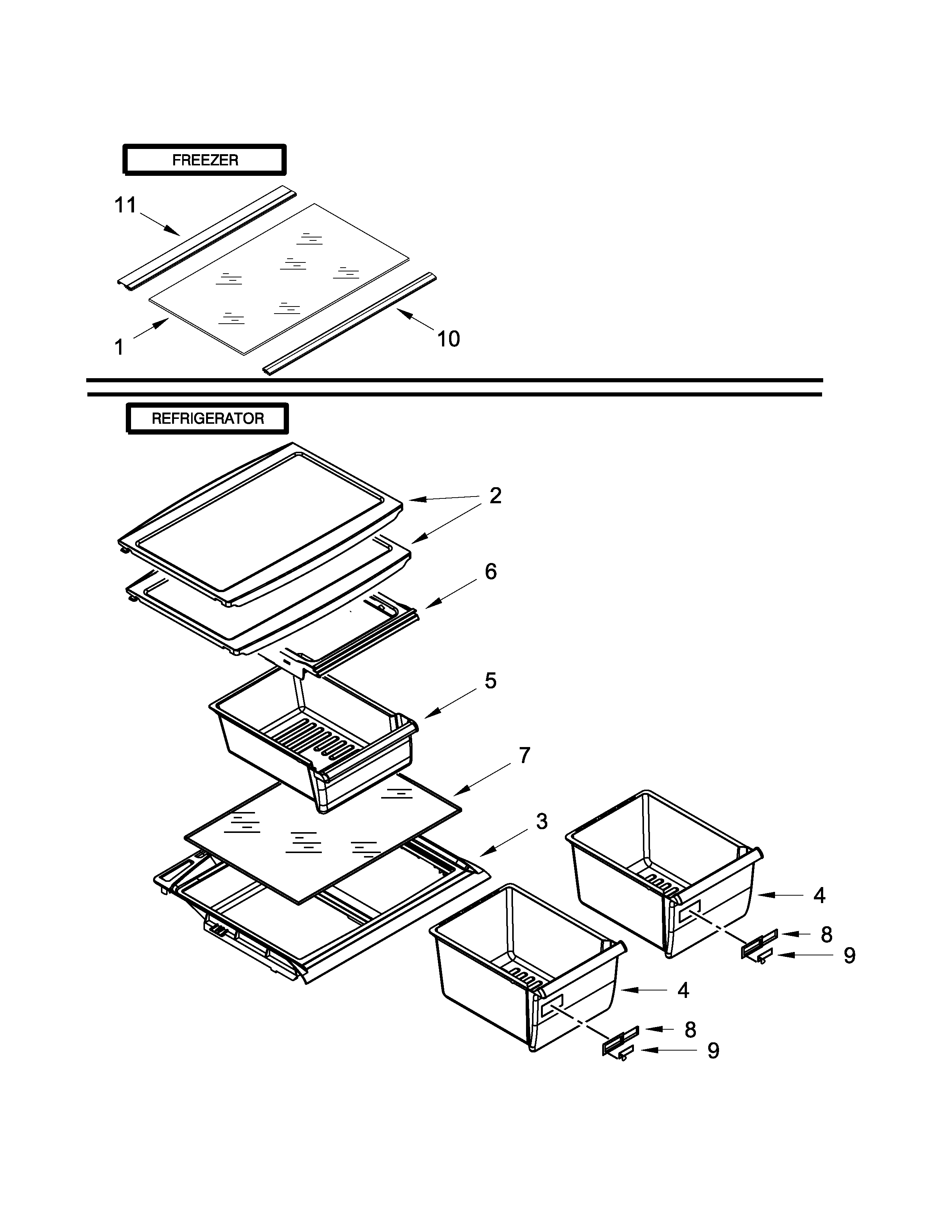 Shelf parts