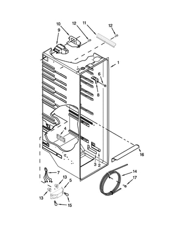 Refrigerator liner parts