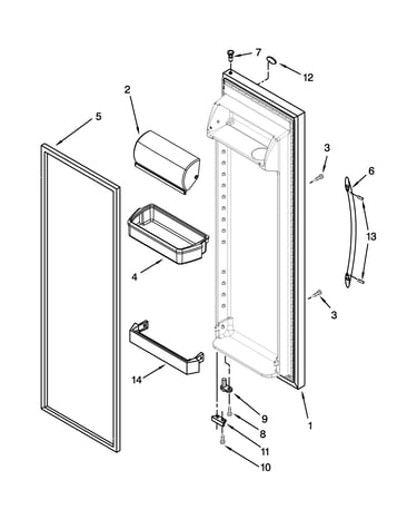 Refrigerator door parts