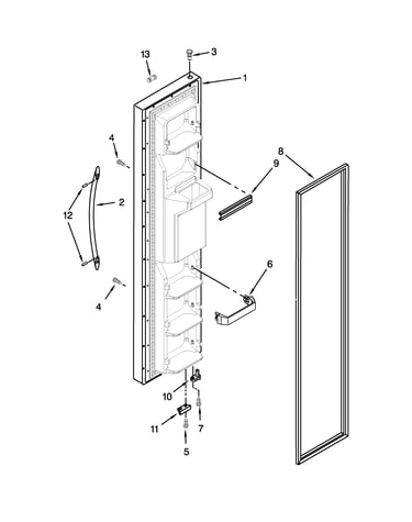 Freezer door parts