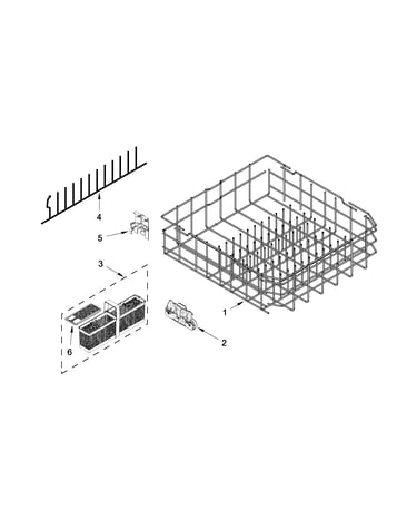 Lower rack parts