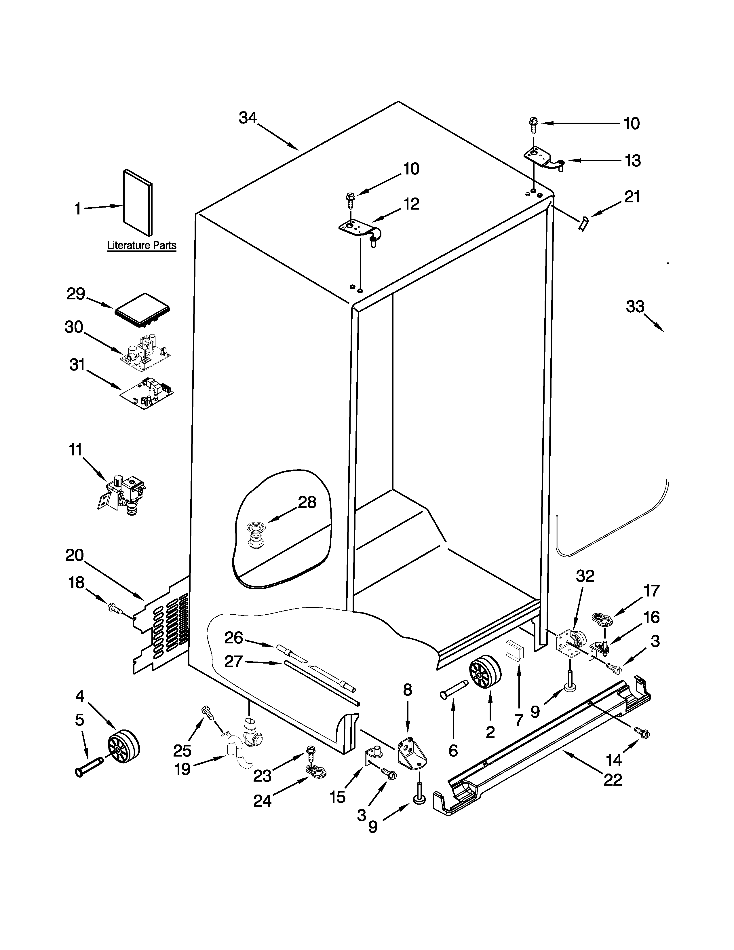 Cabinet parts