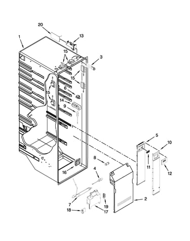 Refrigerator liner parts