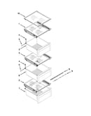 Refrigerator shelf parts