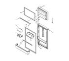 Whirlpool W8RXEGMWD02 door parts diagram