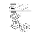 Whirlpool W8RXEGMWD02 shelf parts diagram