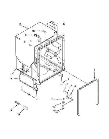 Tub and frame parts
