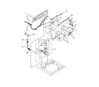 Maytag 4KMVWC300BW0 controls and water inlet parts diagram