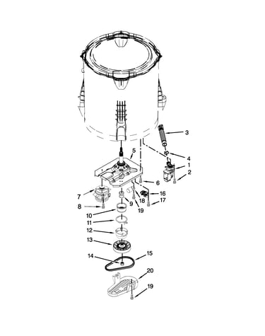 Gearcase, motor and pump parts