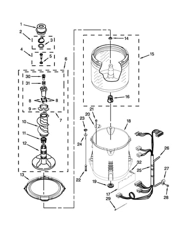 Basket and tub parts
