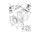 Whirlpool WED94HEXW0 cabinet parts diagram