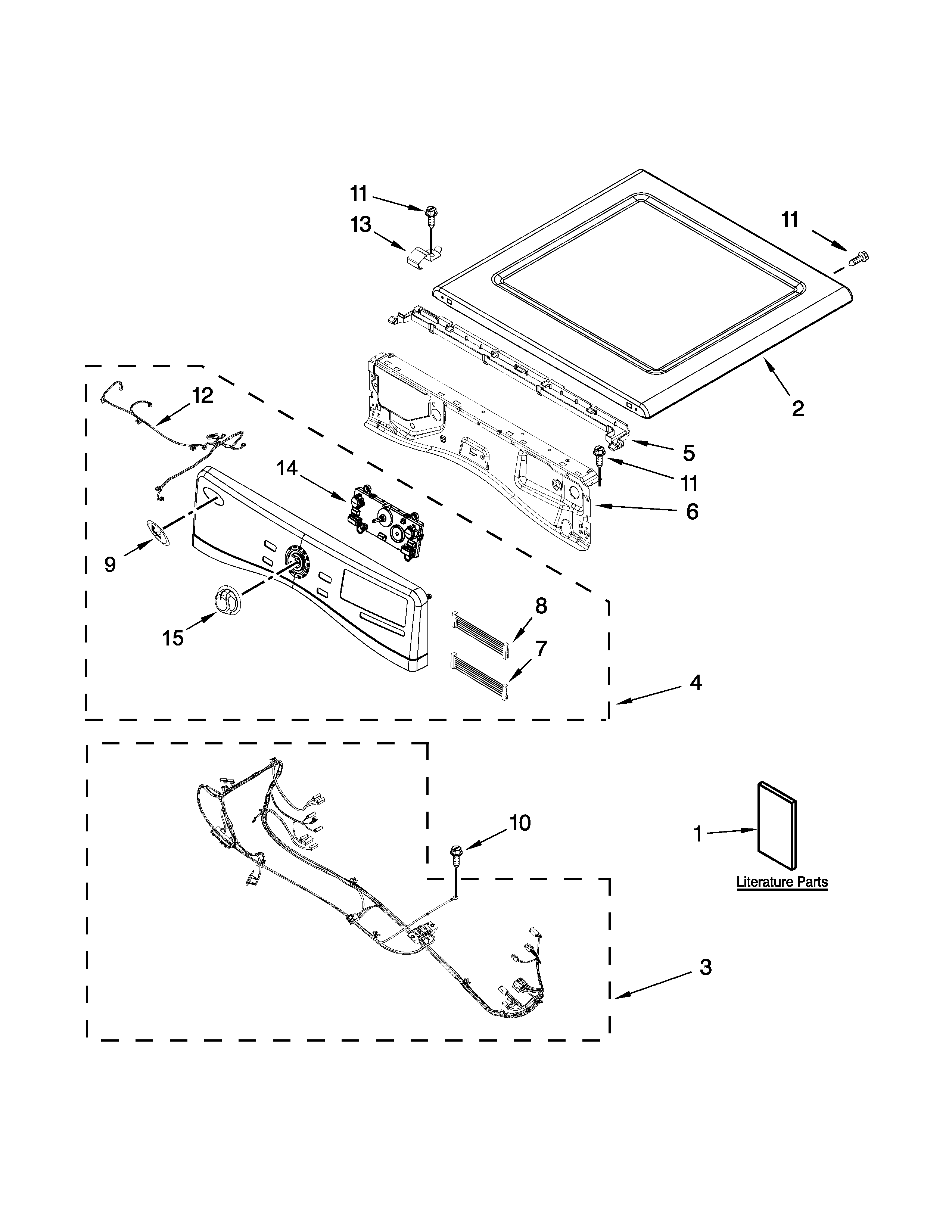 Top and console parts