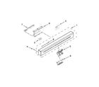 KitchenAid KDFE304DBL0 control panel and latch parts diagram