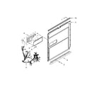 KitchenAid KDFE304DWH0 inner door parts diagram