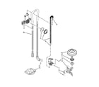 KitchenAid KDFE304DBL0 fill, drain and overfill parts diagram