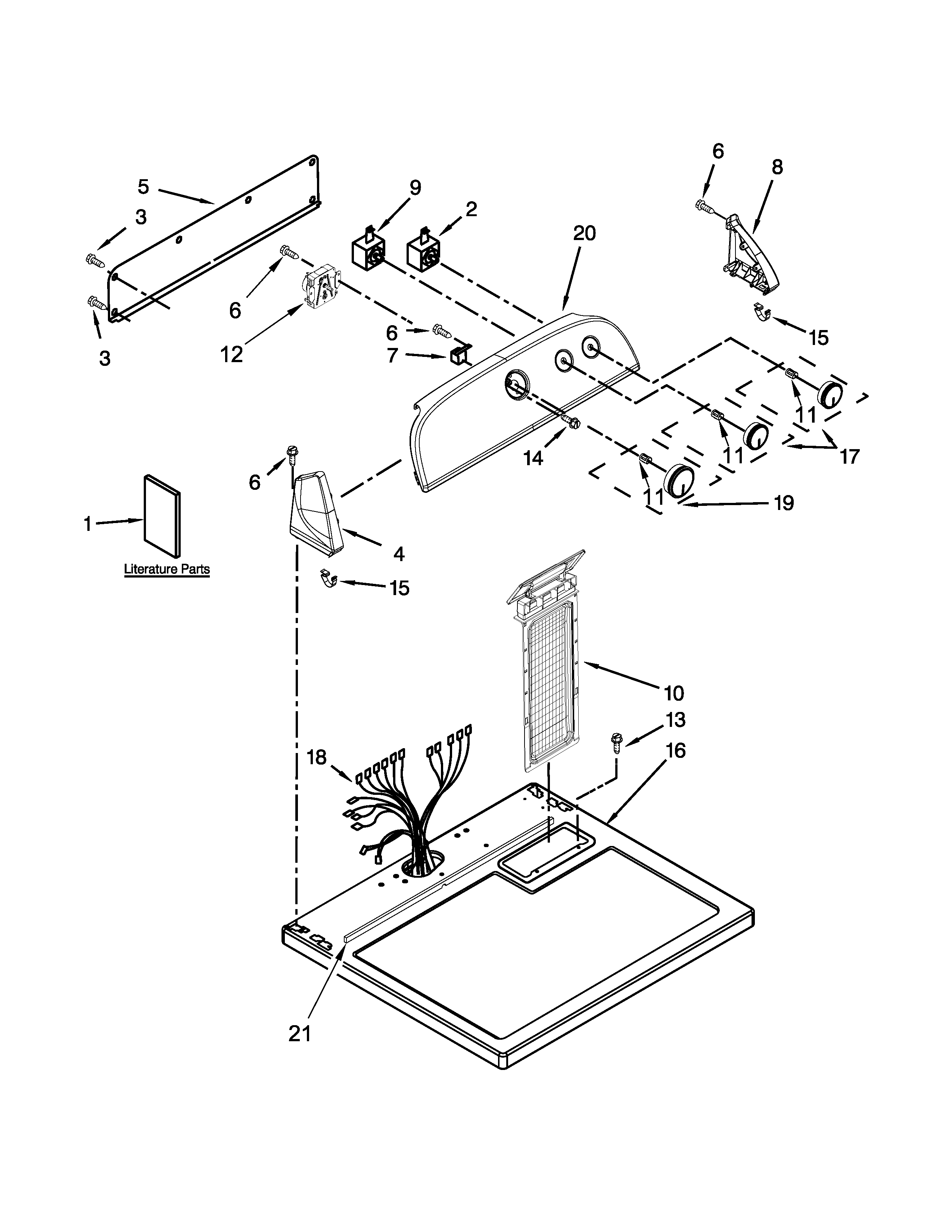 TOP AND CONSOLE PARTS