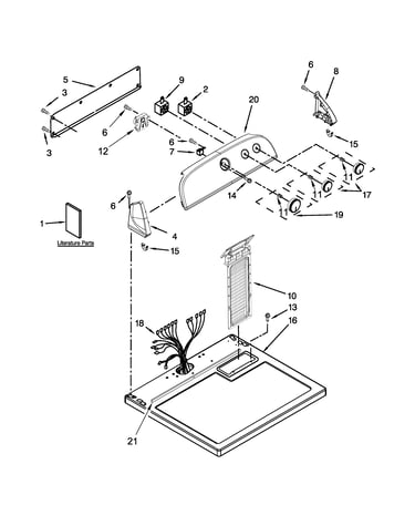 Top and console parts