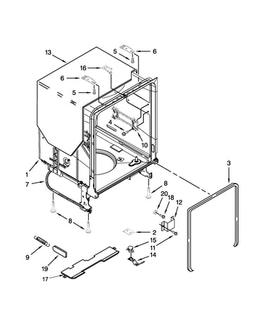 Tub and frame parts