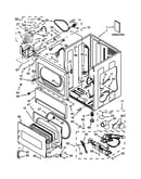 Lower cabinet and front panel parts