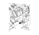 Maytag MLG24PDAXW1 upper and lower bulkhead parts diagram