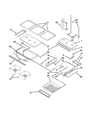 Shelf parts