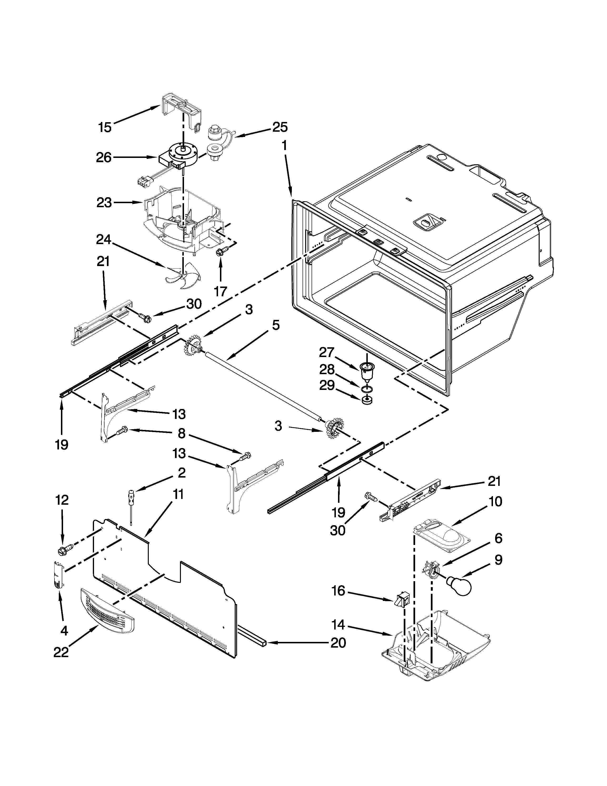 FREEZER LINER PARTS