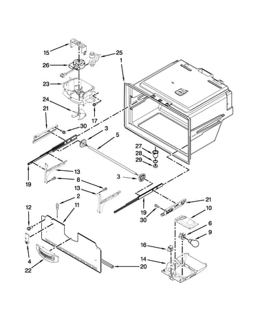 Freezer liner parts