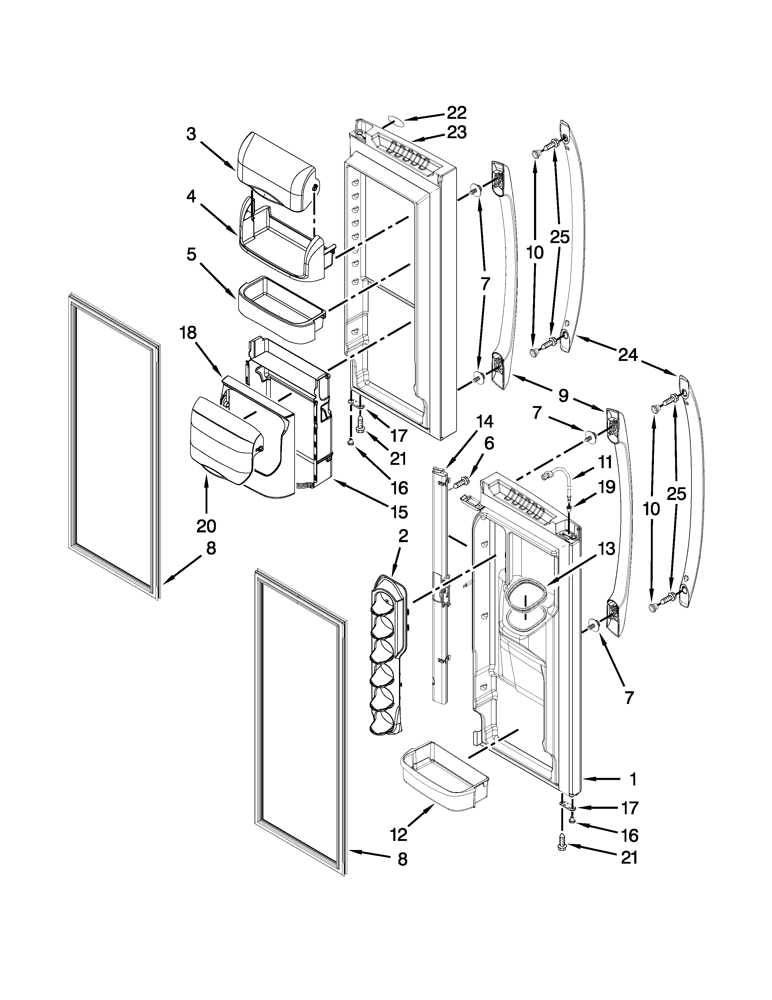 REFRIGERATOR DOOR PARTS