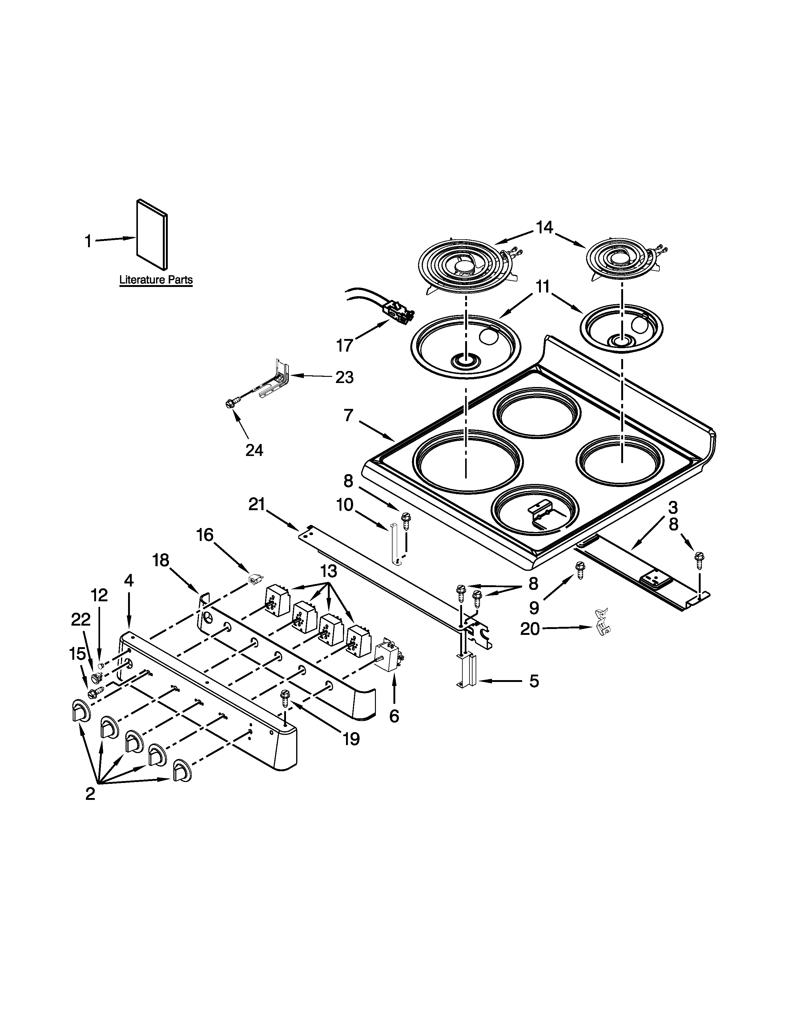 Cooktop parts