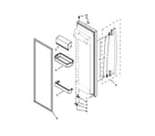 Whirlpool 5ED5FHKXVQ00 refrigerator door parts diagram