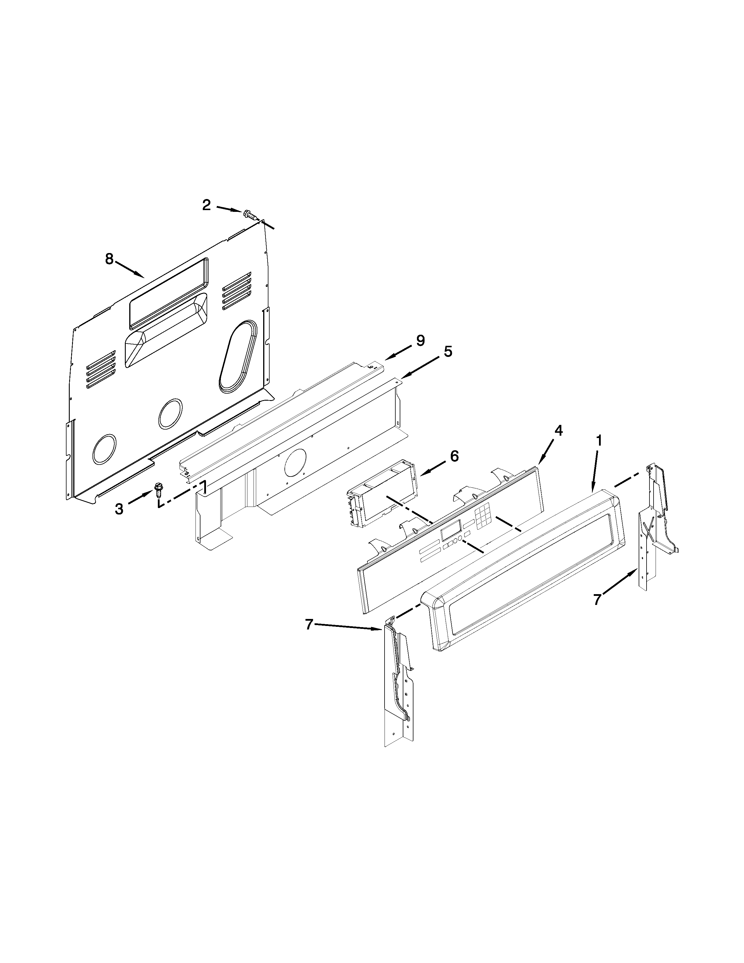 Control panel parts