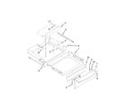 Whirlpool WFI910H0AS0 drawer and broiler parts diagram