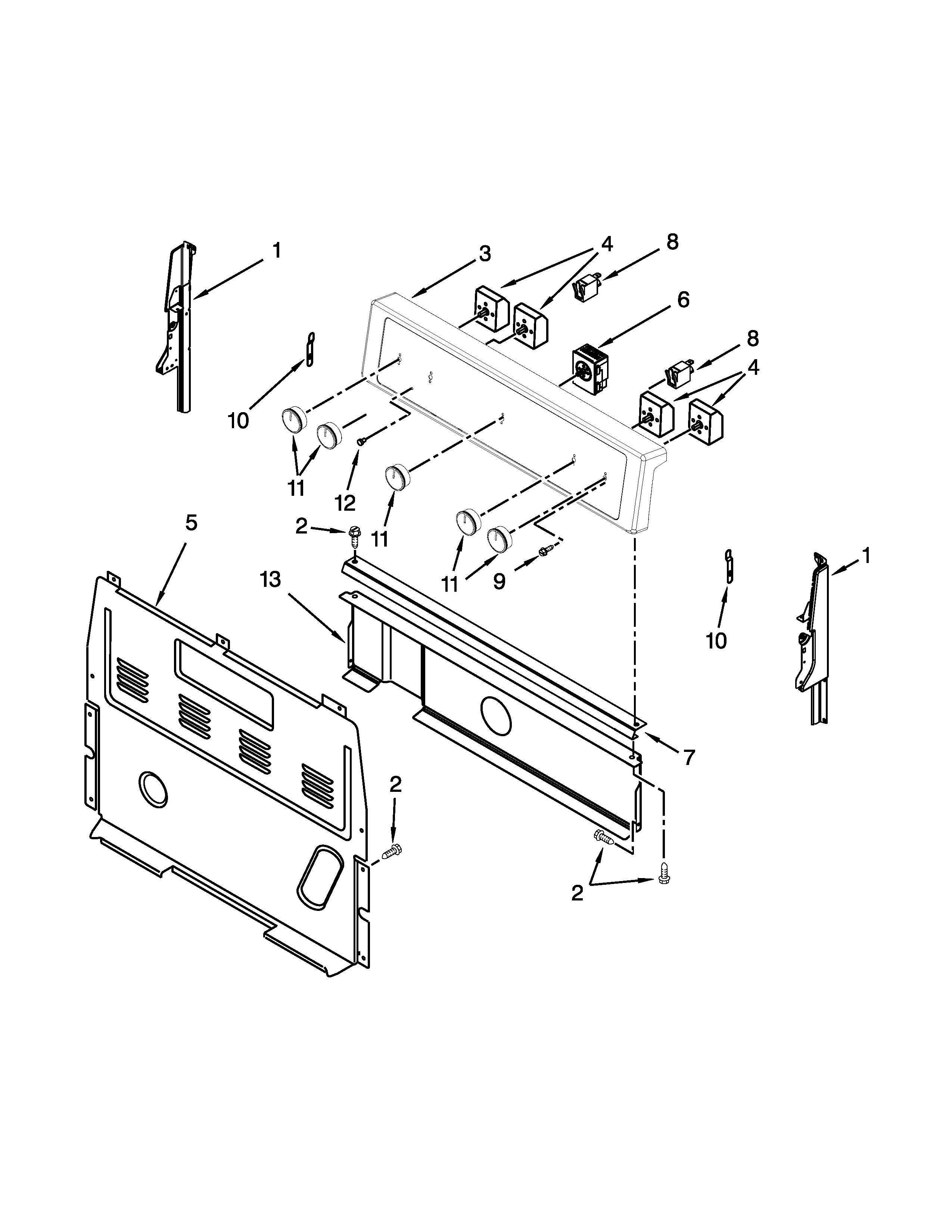 Control panel parts