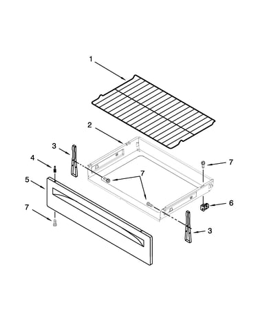 Drawer and broiler parts