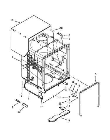 Tub and frame parts