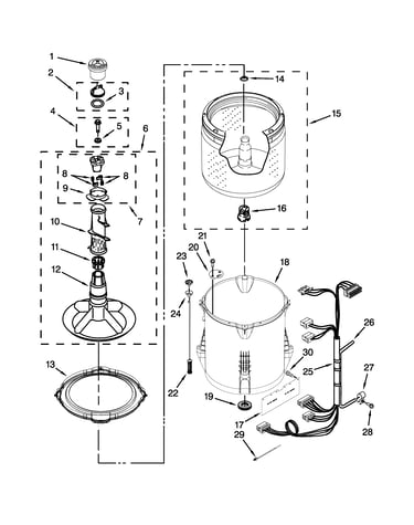 Basket and tub parts