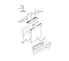 Whirlpool WDF530PLYM7 door and panel parts diagram