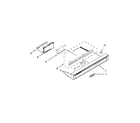 Whirlpool WDF530PLYB7 control panel and latch parts diagram