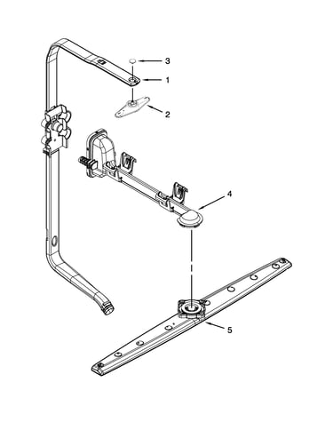Upper wash and rinse parts