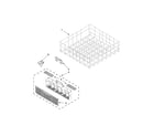 Whirlpool WDF530PLYB7 lower rack parts diagram