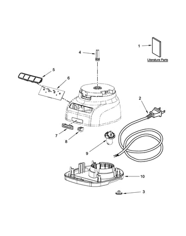 Motor and housing unit