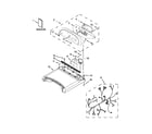 Whirlpool WGD8500BC0 top and console parts diagram