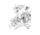 Whirlpool WED8500BW0 cabinet parts diagram