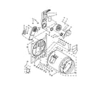 Whirlpool WED4810BQ0 bulkhead parts diagram