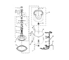 Crosley CAW9444DW0 basket and tub parts diagram