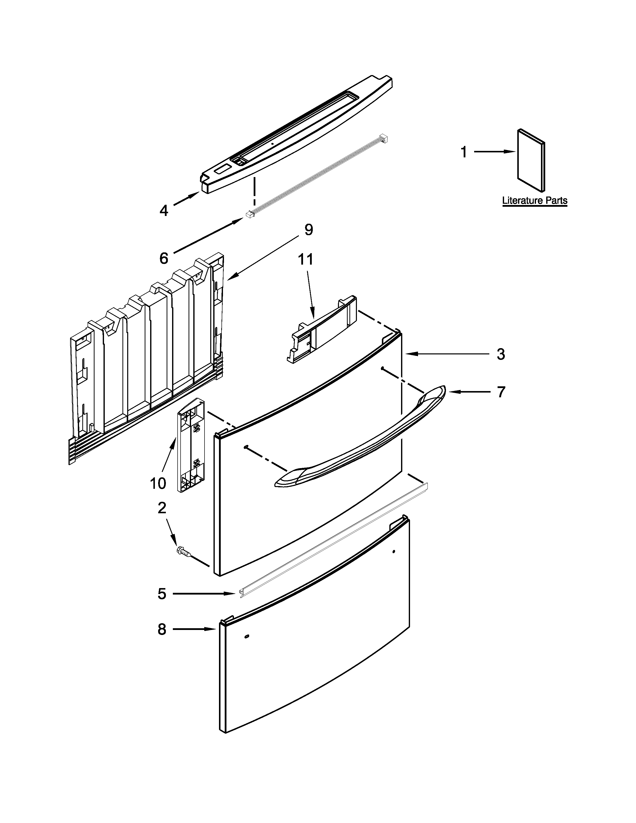 Front panel parts