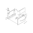 KitchenAid KUDH03DTBL0 front panel parts diagram