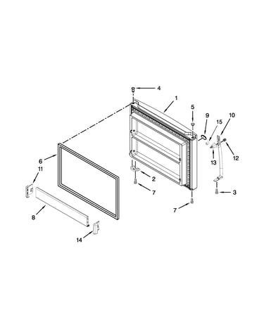 Freezer door parts