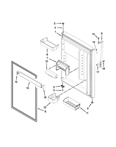 Refrigerator door parts