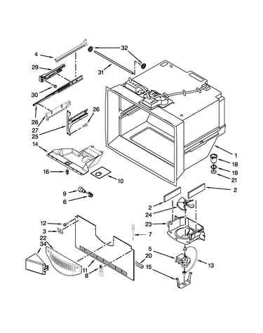 Freezer liner parts
